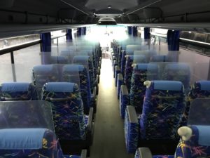 飛沫対策用車両内部の仕様 東観光バス 群馬県伊勢崎市
